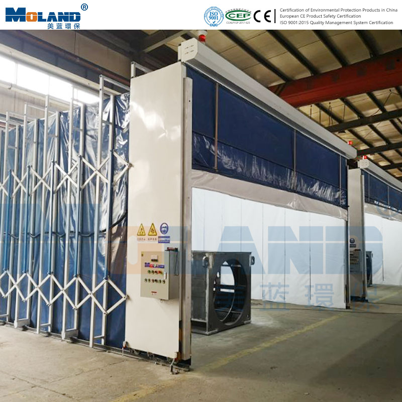 伸縮式打磨房現(xiàn)場案例