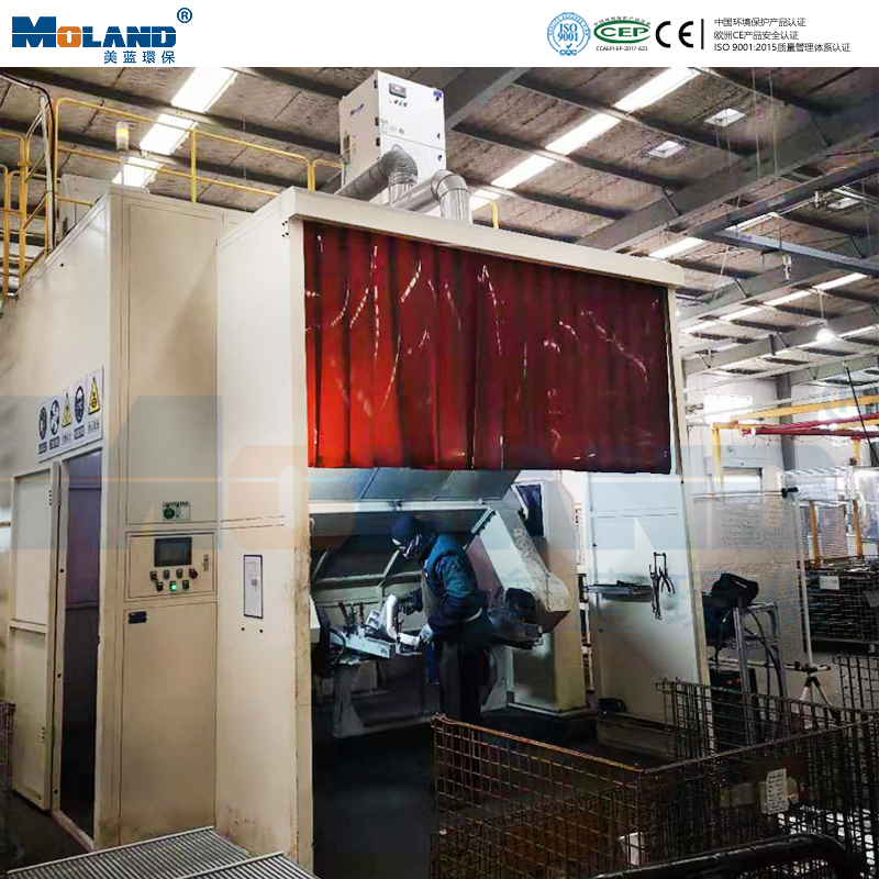 新泰焊接房現(xiàn)場(chǎng)除塵案例